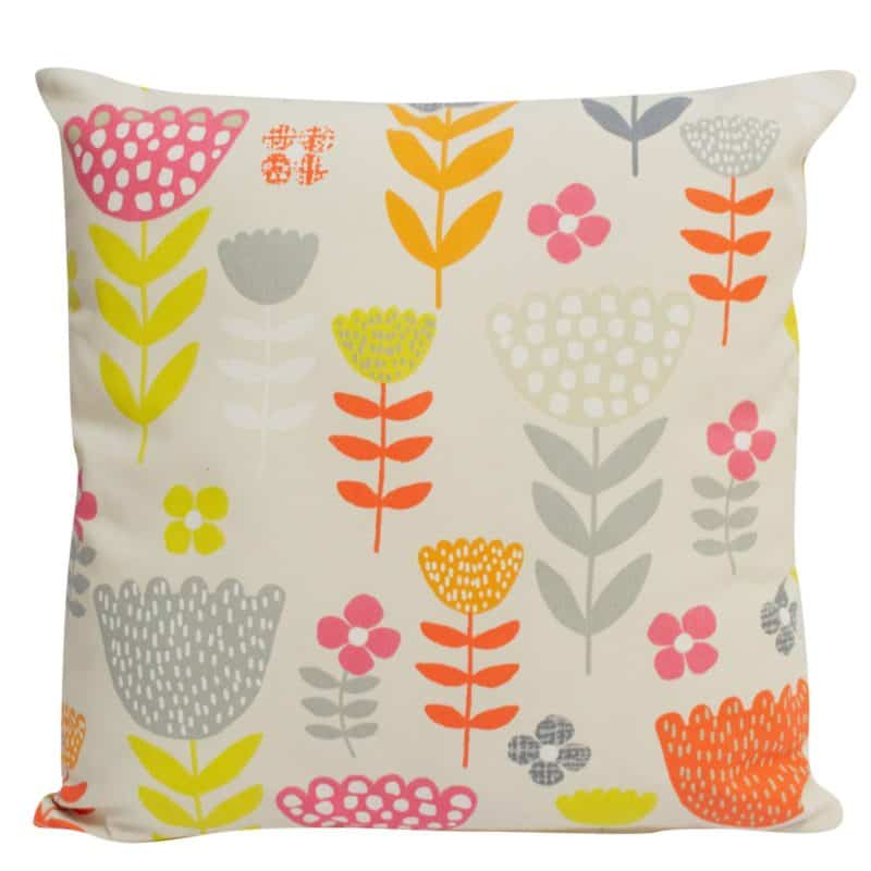 Jumbo Scandi Floral Cushion