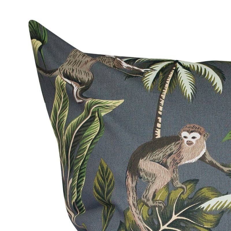 Extra-Large Saimiri Monkey Cushion in Grey