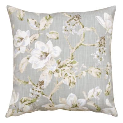 Siena Floral Extra-Large Cushion in Dove Grey
