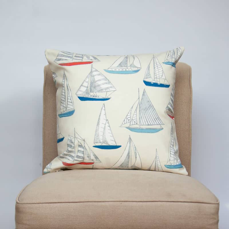 Sail Away Yacht Cushion