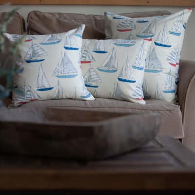 Sail Away Yacht Cushion