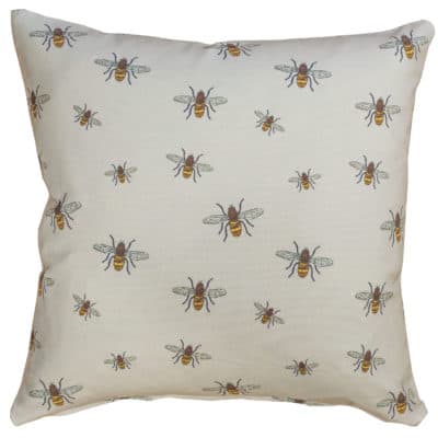 Honey Bee Print Cushion
