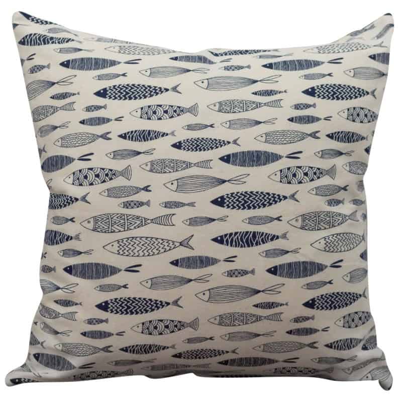 Vintage Sardine Linen Look Cushion