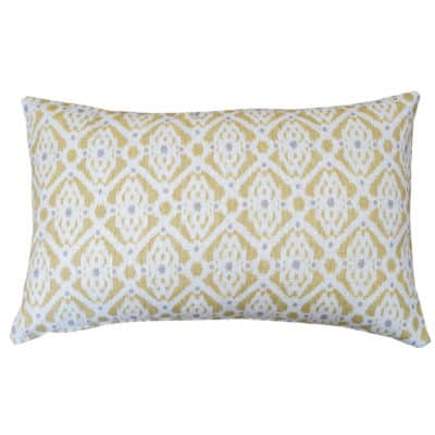 Santorini Linen Blend XL Rectangular Cushion in Yellow