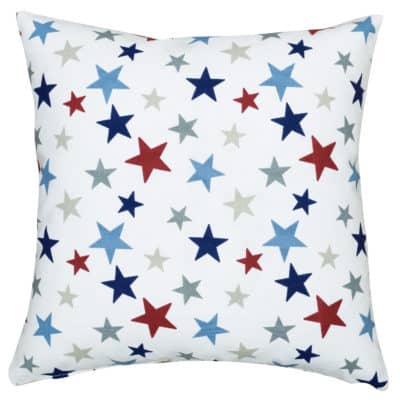 Red and Blue Star Cushion