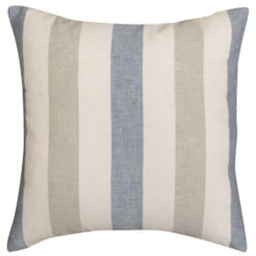 Harbour Stripe Cushion in Denim Blue