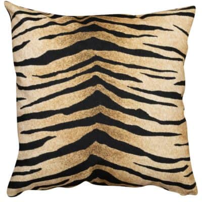 Tiger Stripe Velvet Cushion