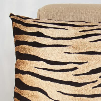 Tiger Stripe Velvet XL Rectangular Cushion