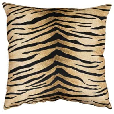 Tiger Stripe Velvet Extra-Large Cushion