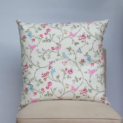 Floral Meadow Birds Extra-Large Cushion