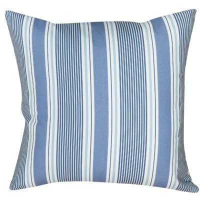 Coastal Stripe Extra-Large Cushion in Navy Blue