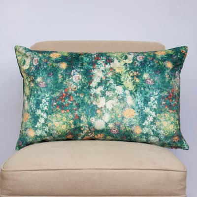 Flower Fields Velvet XL Rectangular Cushion