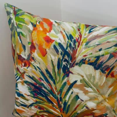 XL Painted Jungle Leaves Cushion