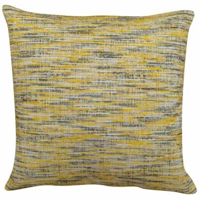 Textured slub-weave Cushion in Ochre