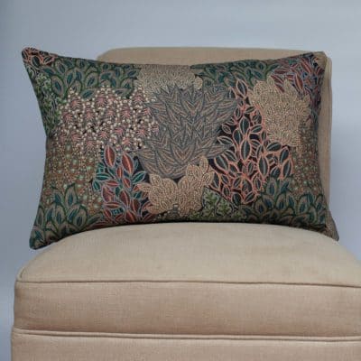 Winter Garden Linen Blend XL Rectangular Cushion in Olive
