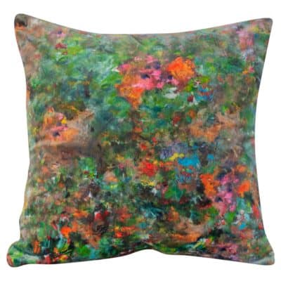 Impressionist Velvet Cushion