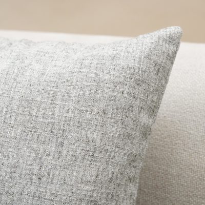 Plain Slub Linen Blend Cushion in Natural