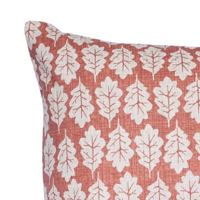Autumn Leaf XL Rectangular Cushion in Terracotta