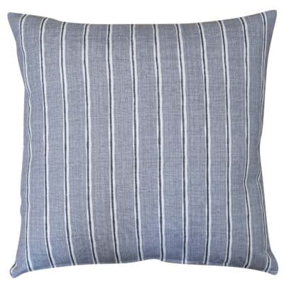 Cambridge Stripe Cushion in Dove Grey