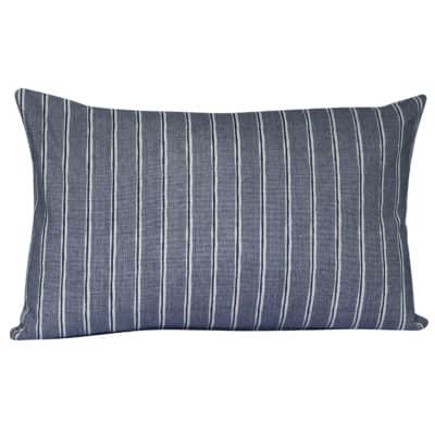Cambridge Stripe XL Rectangular Cushion in Dove Grey