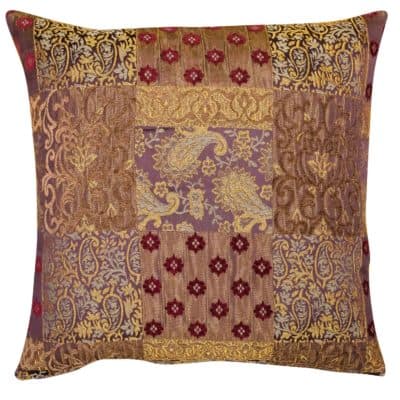Classic Chenille Paisley Patchwork Extra-Large Cushion