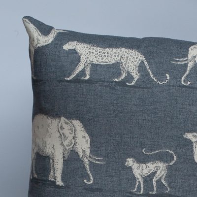 Longleat Parade Cushion in Pewter