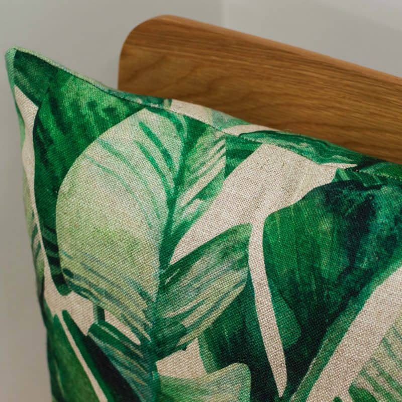 Linen Rich Palm Leaf Cushion