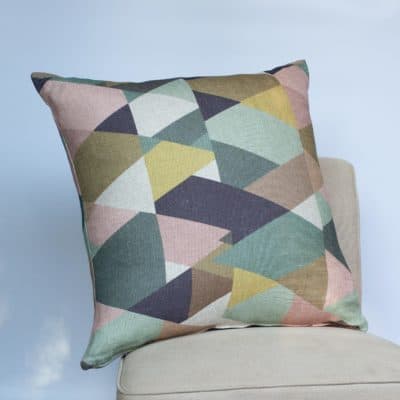 Apex Geometric Linen Extra-Large Cushion
