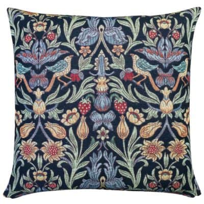 Manor Garden Tapestry Extra-Large Cushion in Black