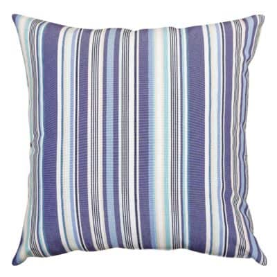 Deckchair Stripe Outdoor Extra-Large Cushion in Marine Blue
