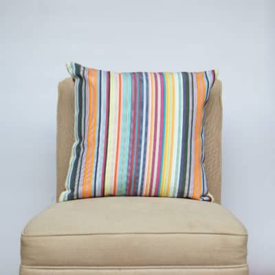 Deckchair Stripe Outdoor Cushion in Multi