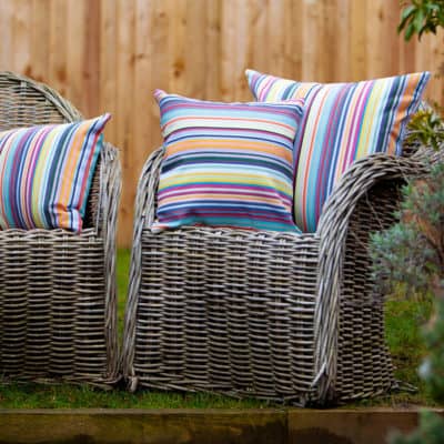 Deckchair Stripe Outdoor Cushion in Multi
