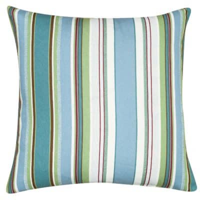 Cotton Canvas Stripe Extra-Large Cushion in Sage