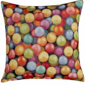3D Multicoloured Marbles Cushion