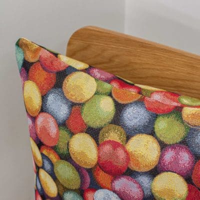 3D Multicoloured Marbles Cushion