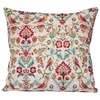 XL Morris Style Bird Garden Tapestry Cushion