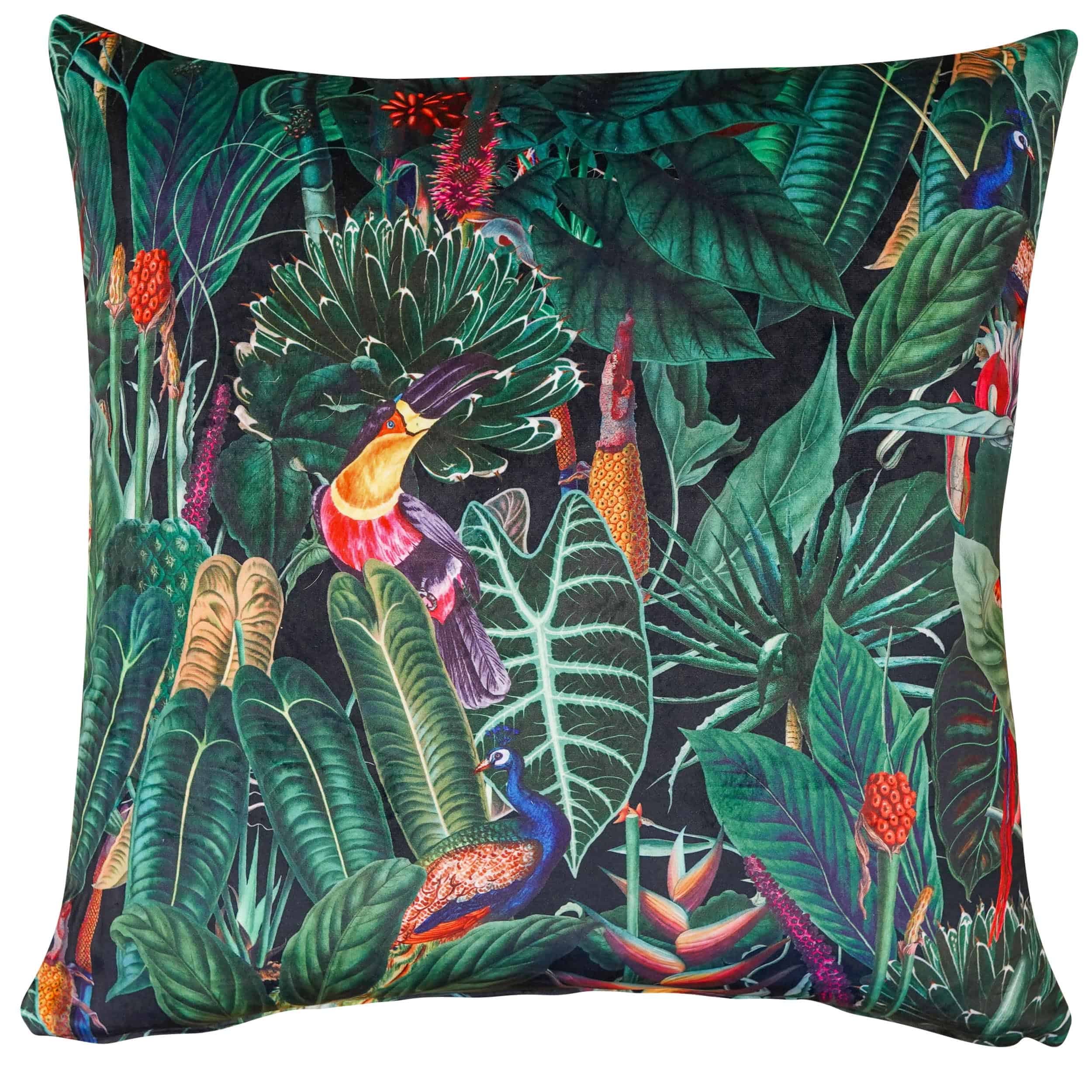 jungle print cushions