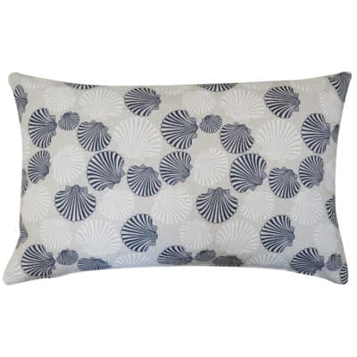 Linen Effect Seashells XL Rectangular Cushion