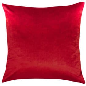Bella Plain Velvet Extra-Large Cushion in Red