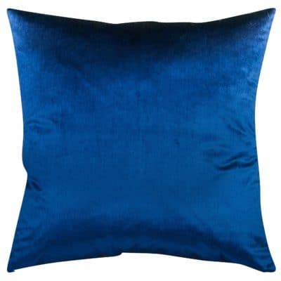 Bella Plain Velvet Extra-Large Cushion in Navy Blue