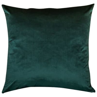 Bella Plain Velvet Extra-Large Cushion in Green