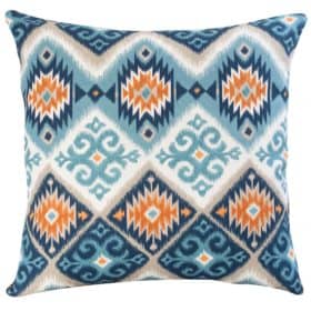 Extra Large Navajo Teal and Orange Cushion