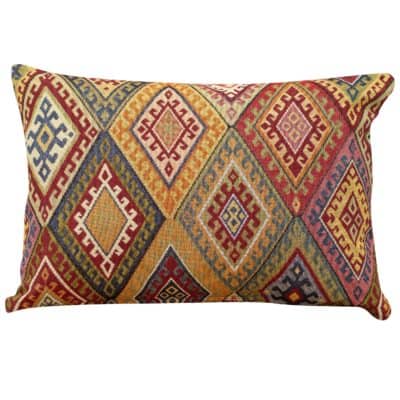 Kilim Weave Boudoir Cushion in Vintage