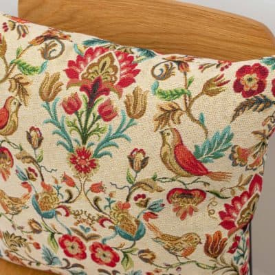 Morris Style Bird Garden Tapestry Cushion