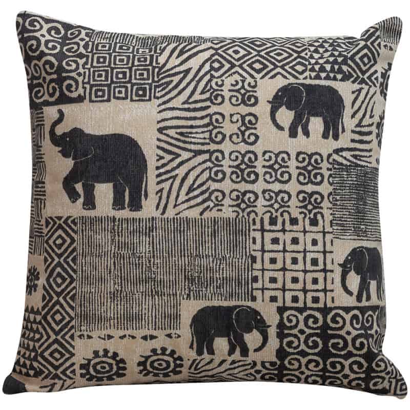 Patchwork Elephant Cushion