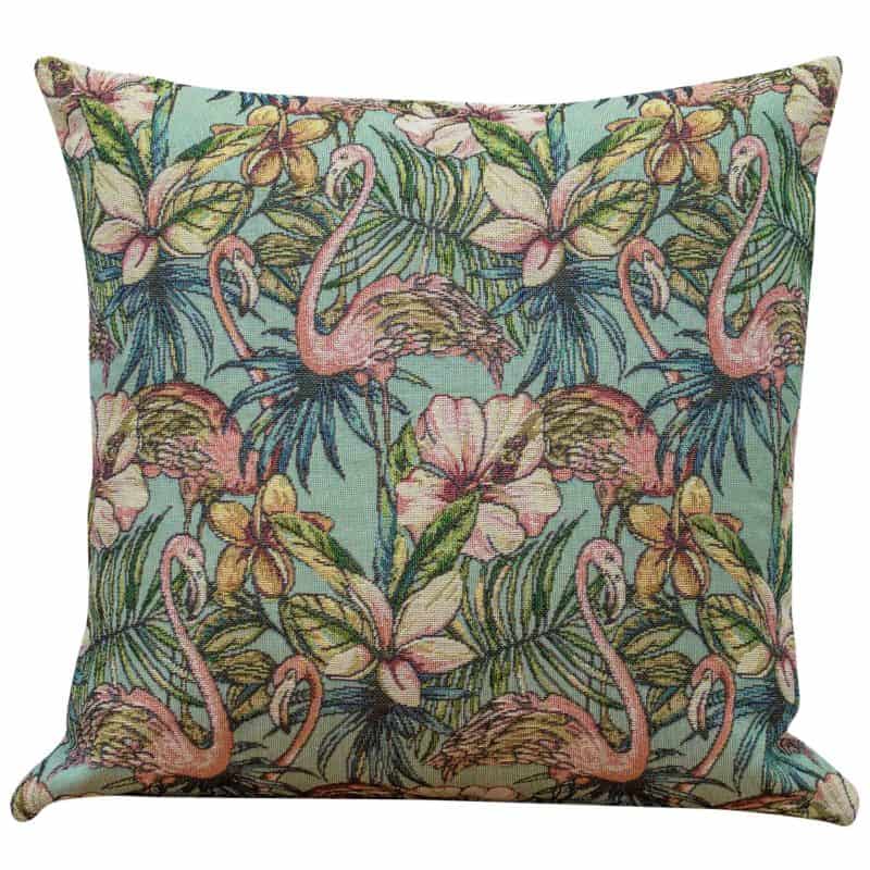 Retro Flamingo Tapestry Cushion